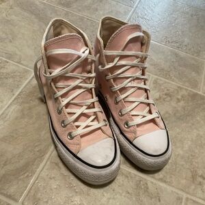 Converse Light Pink High-Tops